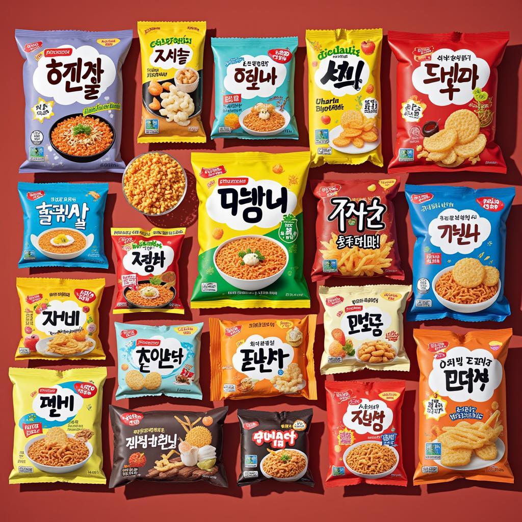 Assortment of Korean Snacks