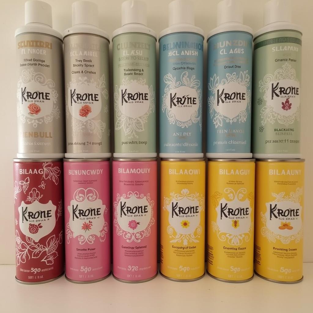 Krone Body Spray Collection Display