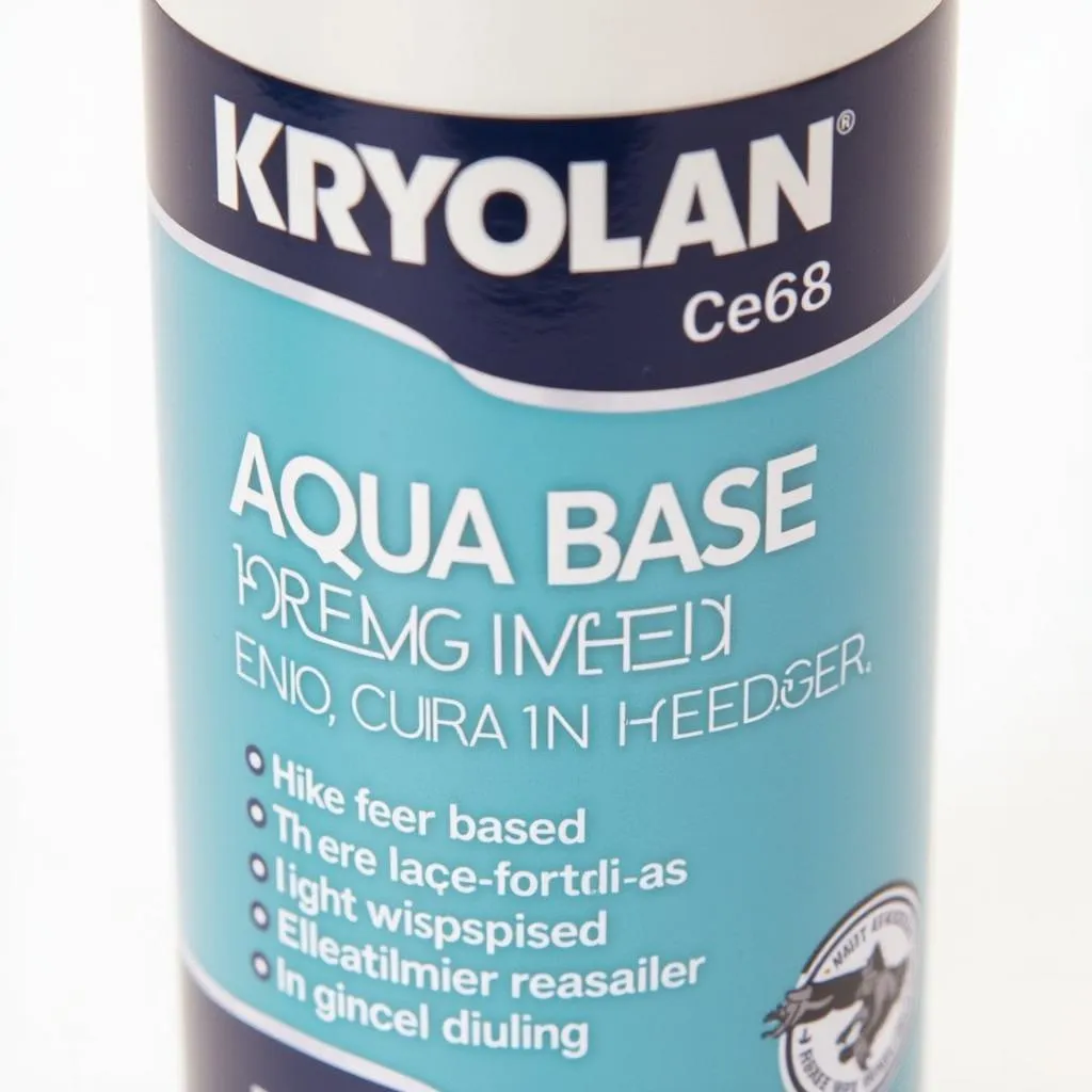 Kryolan Aqua Base packaging