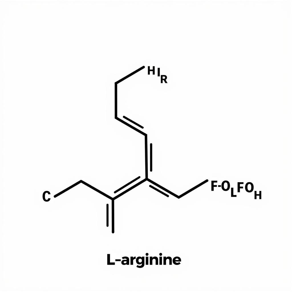 Chemical structure of L-arginine