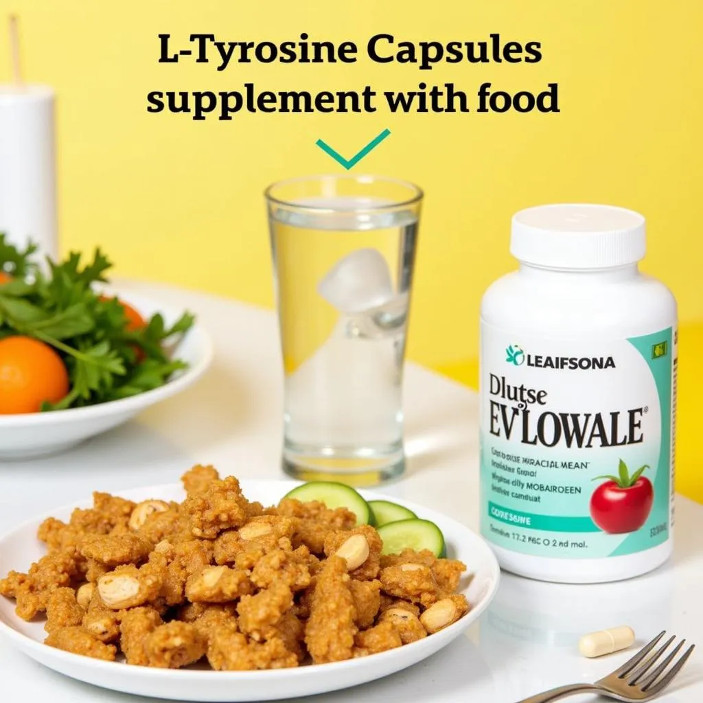 Taking L-tyrosine supplement with a meal