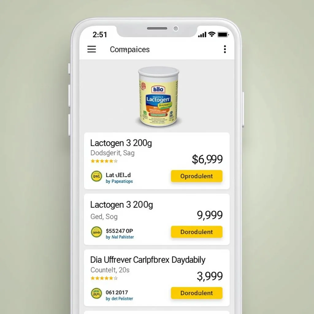 Lactogen 3 Price Comparison App