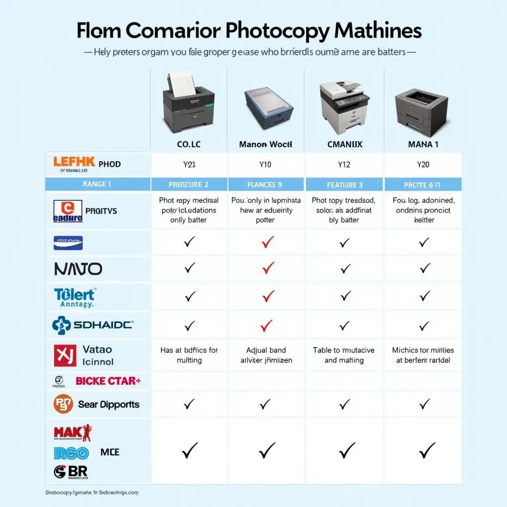 Photocopy Machine Brands Comparison in Lahore