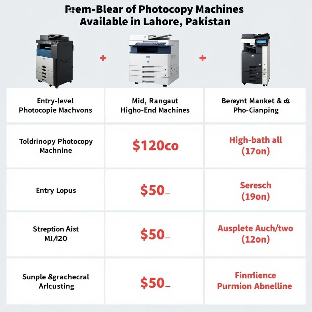 Photocopy Machine Price Comparison in Lahore