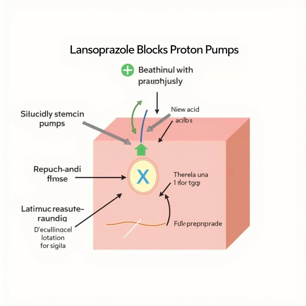 Lansoprazole Mechanism of Action Illustration