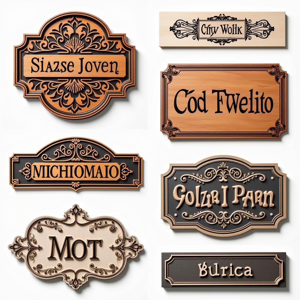 Laser Cut House Name Plate Designs Pakistan