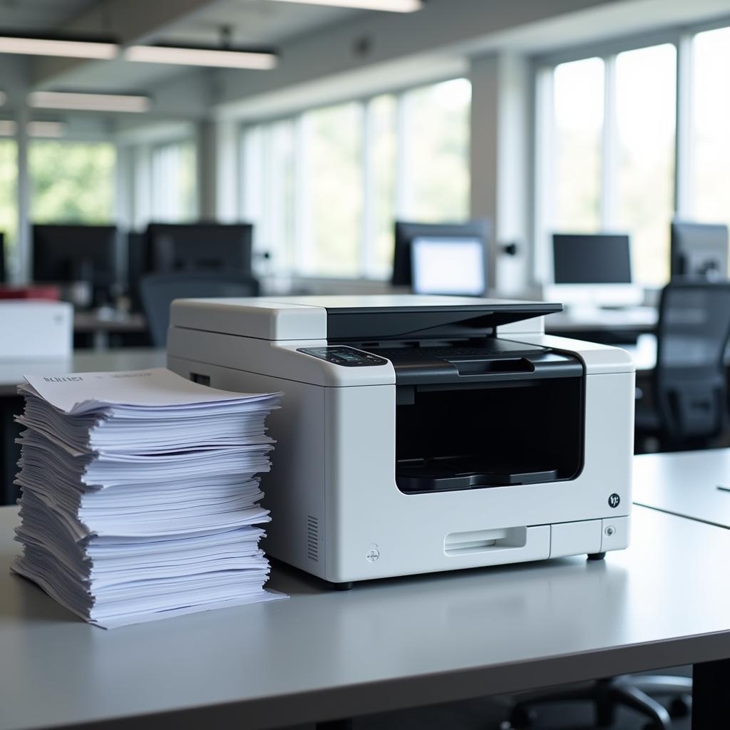 Laser Printer in Office Setting