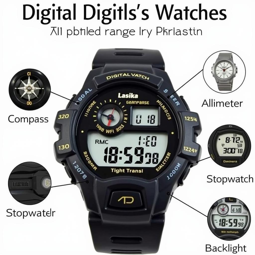 Lasika Digital Watch Features and Pricing