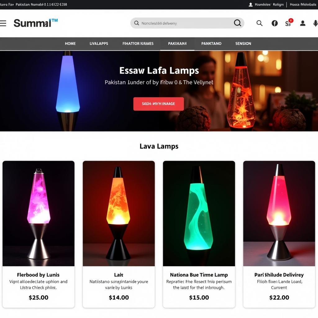 Online Retailer Selling Lava Lamps in Pakistan