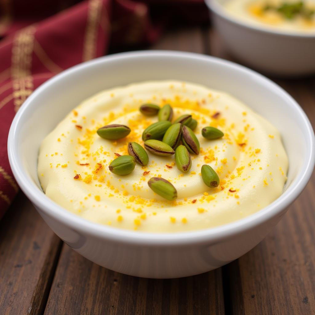 Serving Laziza Ras Malai