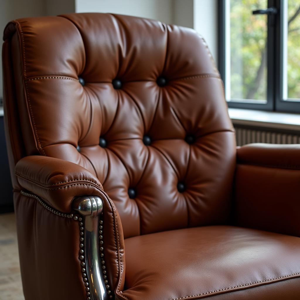 Luxurious Leather Executive Chair in a Modern Office