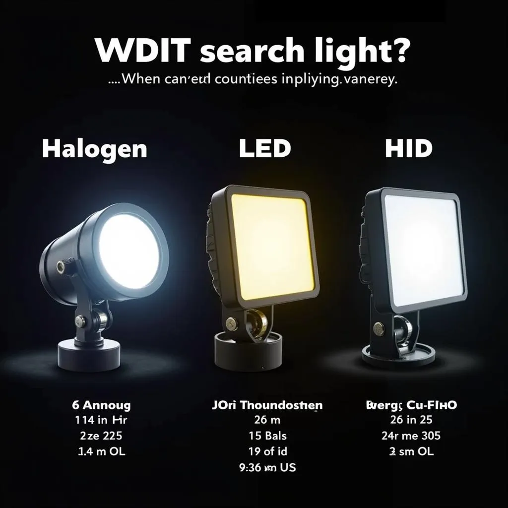 LED Search Light Technology Comparison