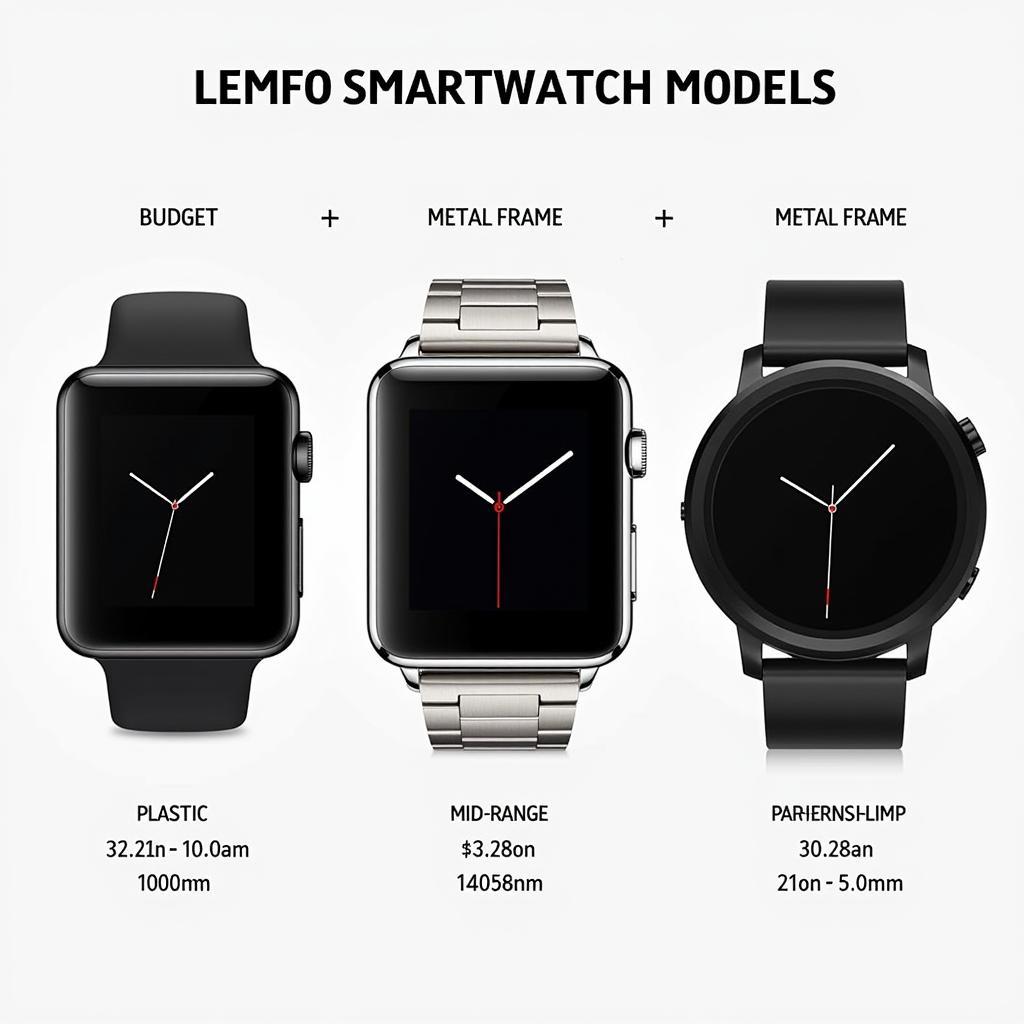 Lemfo Smartwatch Models