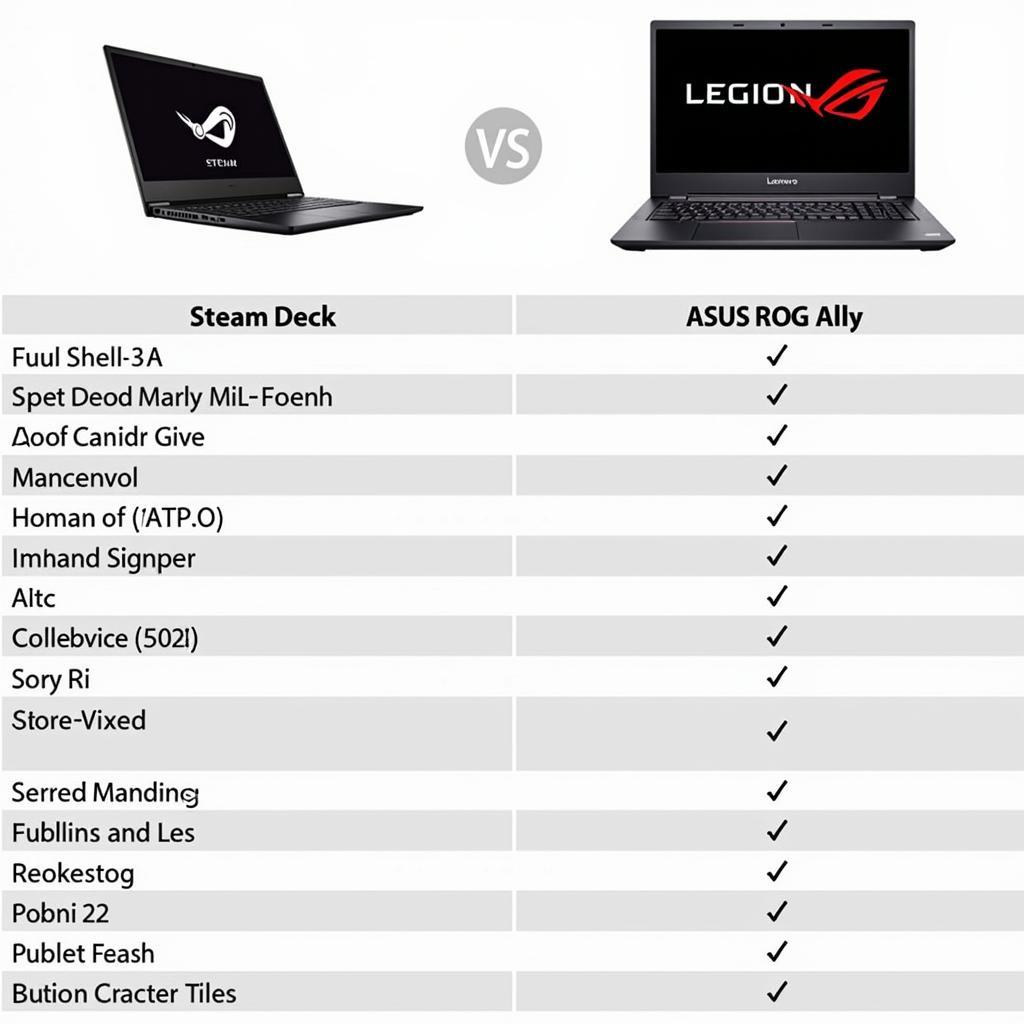 Lenovo Legion Go Comparison