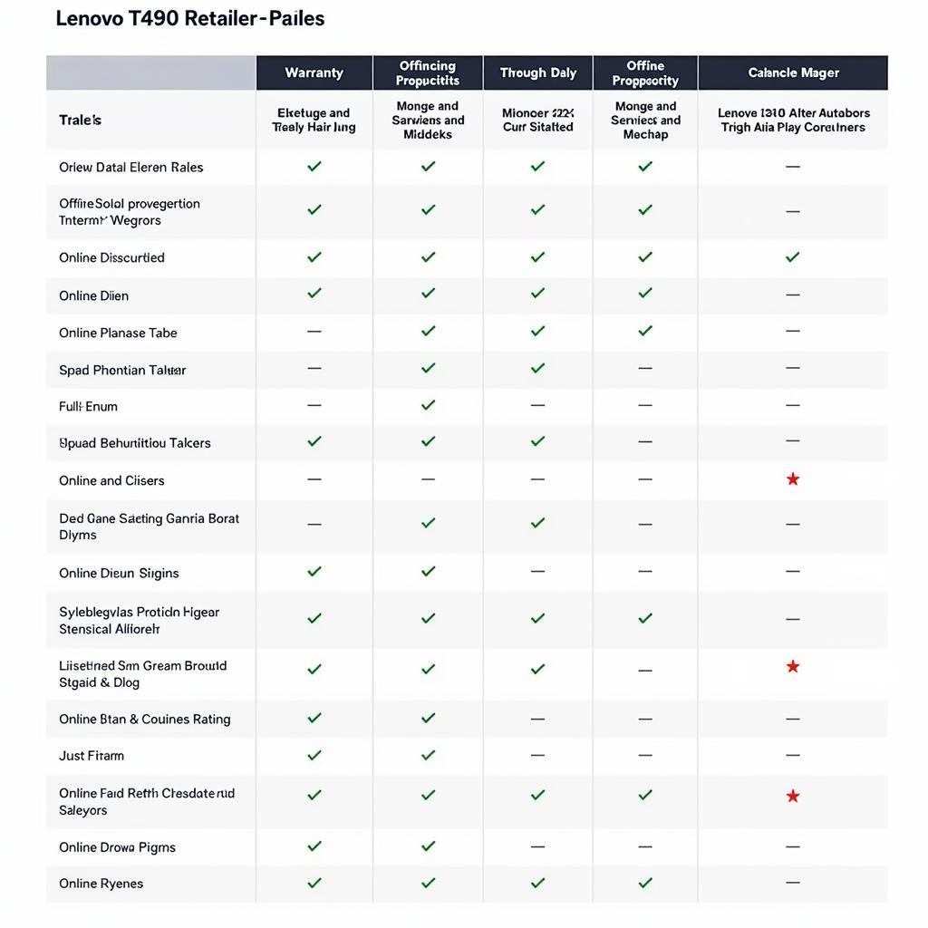 Lenovo T490 Retailer Comparison