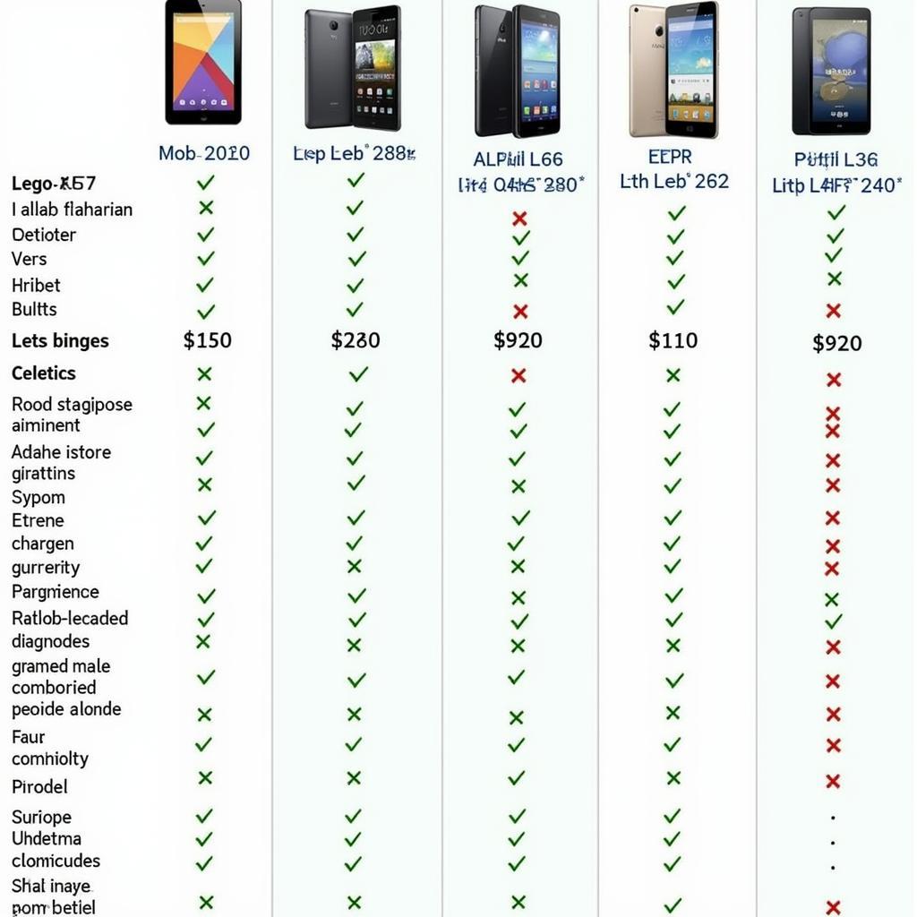 Lets Tablet Comparison Chart: Features and Prices