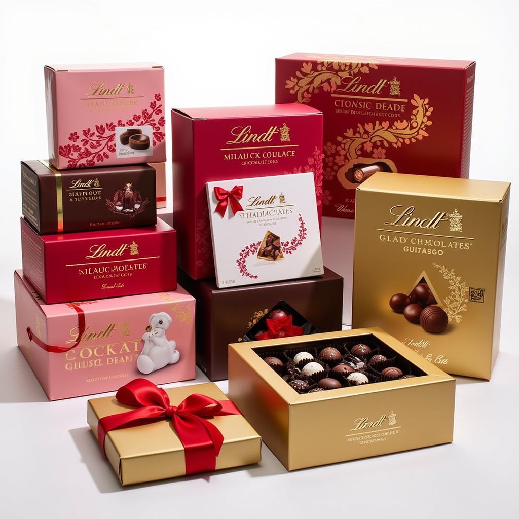 Assortment of Lindt Chocolate Boxes