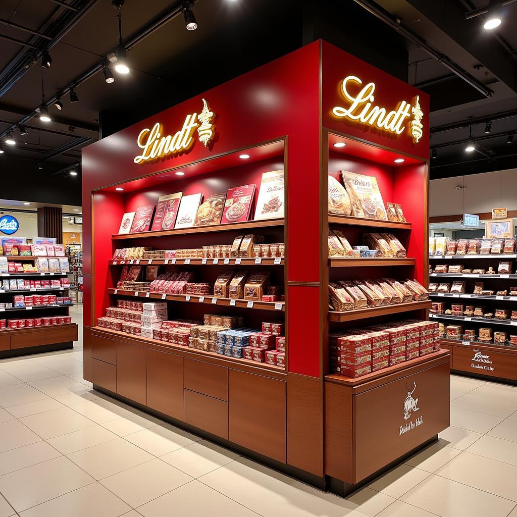 Lindt Chocolate Display in a Pakistani Store