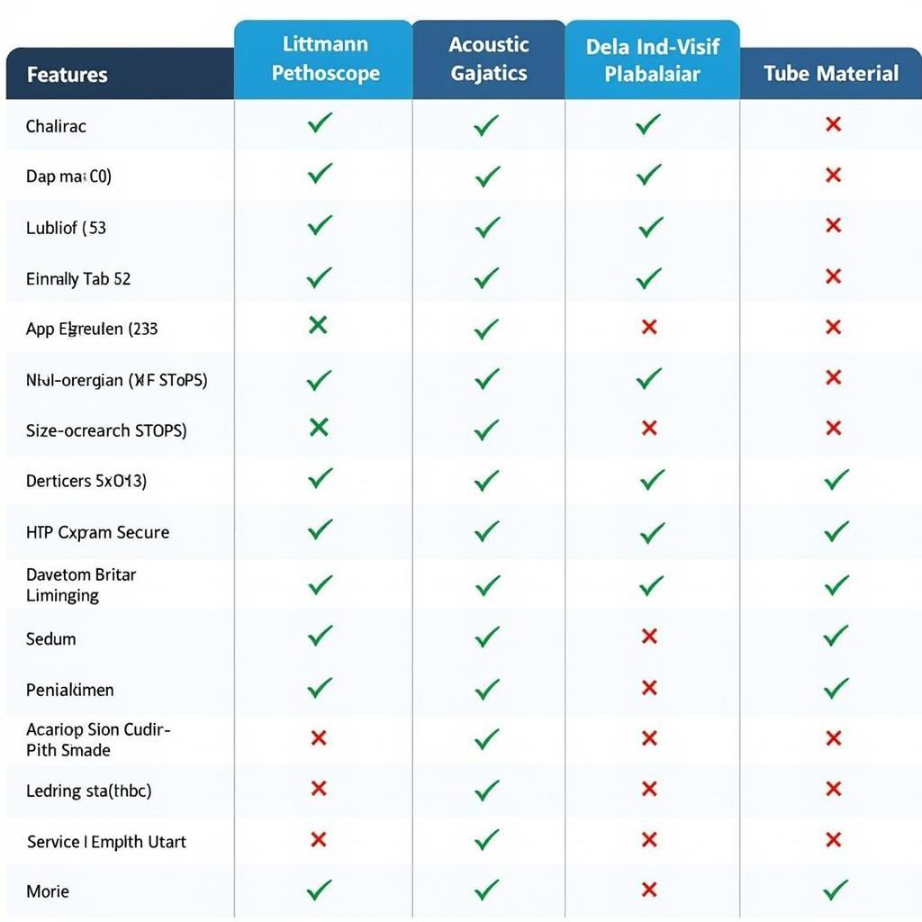 Comparing Features of Different Littmann Stethoscopes