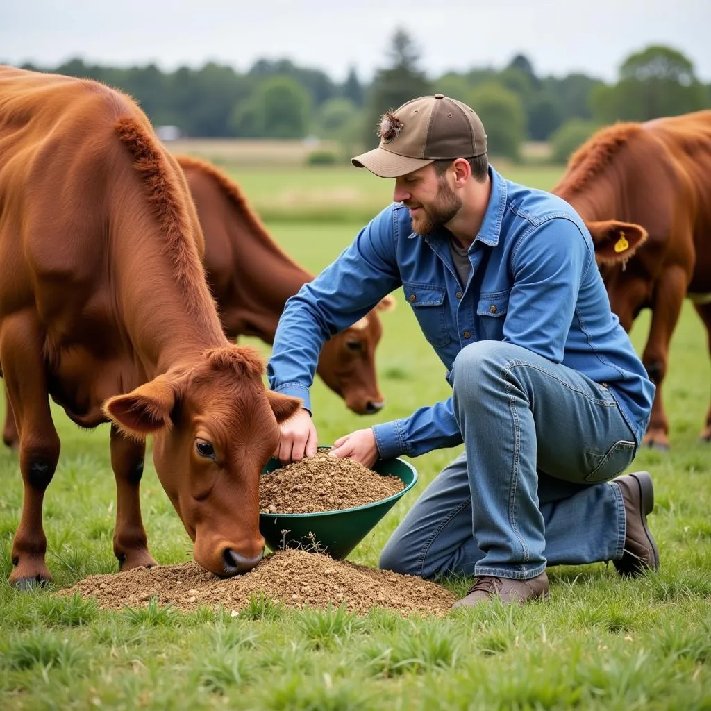 Livestock farmers using Soluvite D Breeder