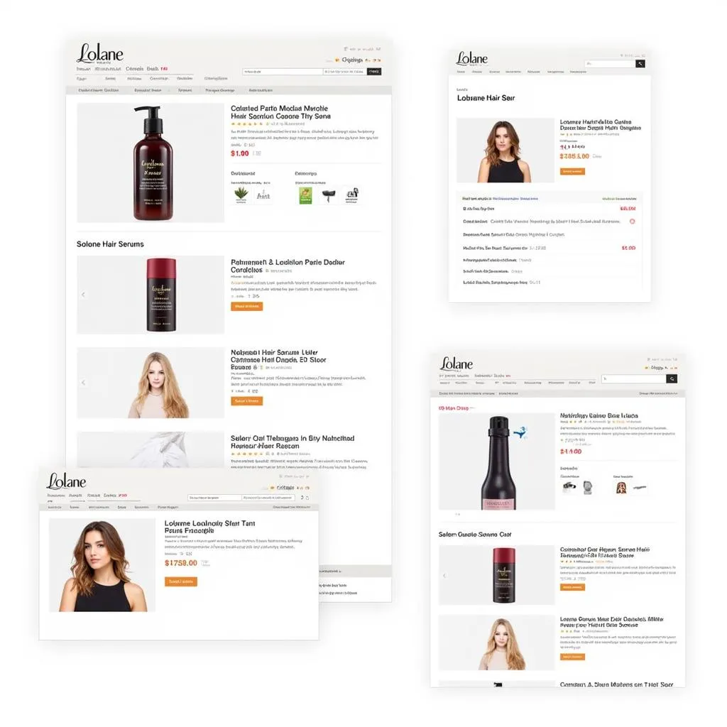 Lolane Hair Serum on Online Retailers