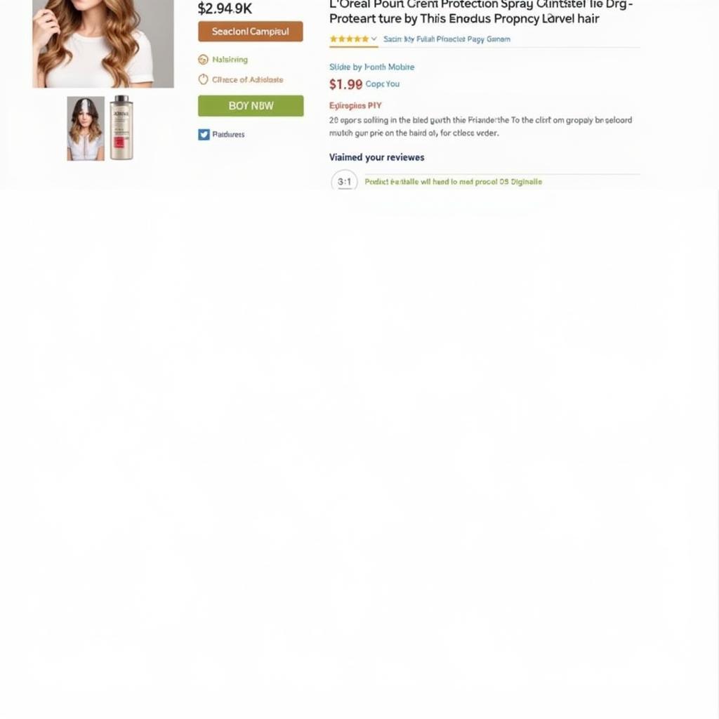 L'Oreal Heat Protection Spray on Online Retailer