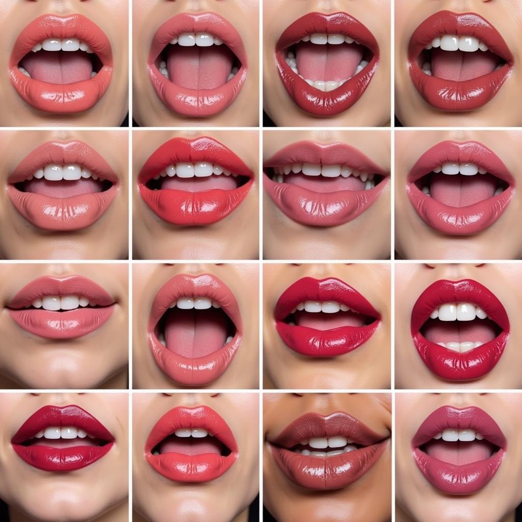 Loreal Lipstick Swatches on Different Skin Tones