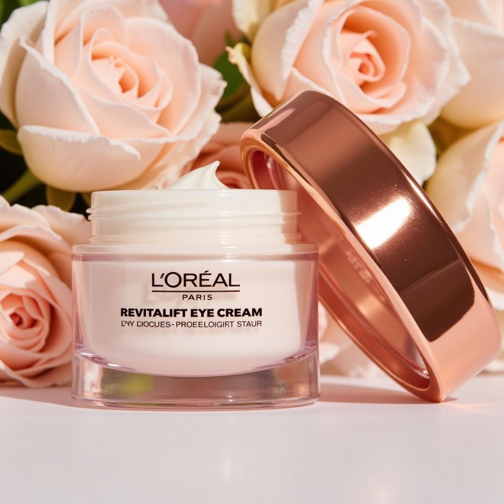 L'Oréal Paris Revitalift Eye Cream jar