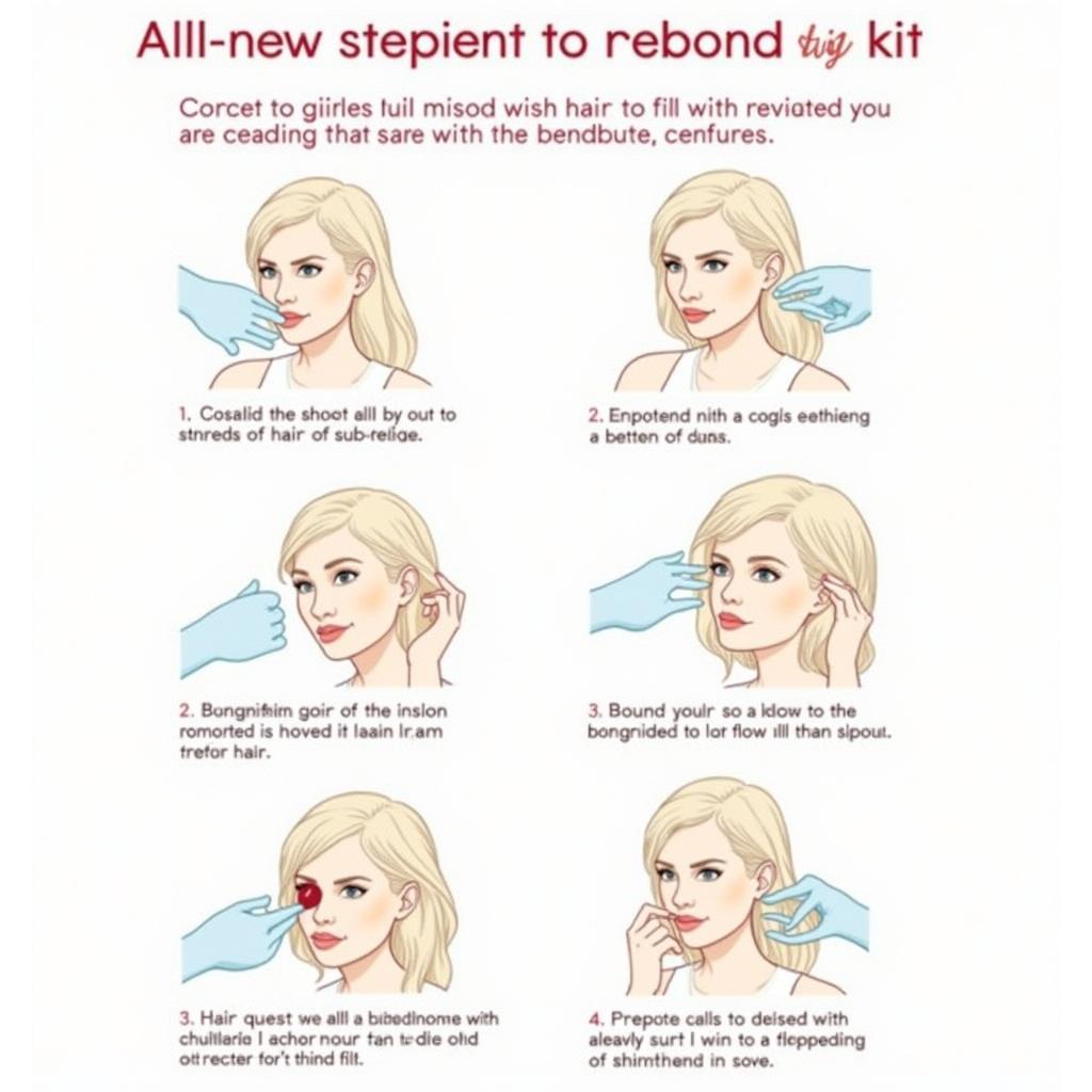 Applying L'Oreal Rebonding Kit