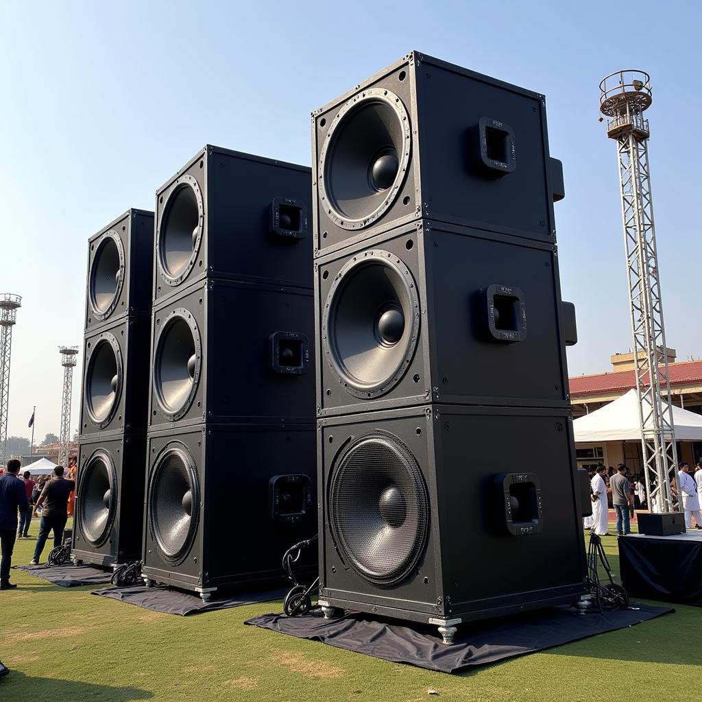 Loud Speaker at an Outdoor Event in Pakistan