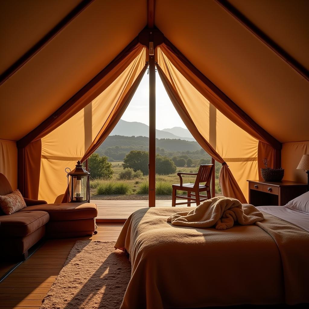 Luxury Glamping Tent in Deosai