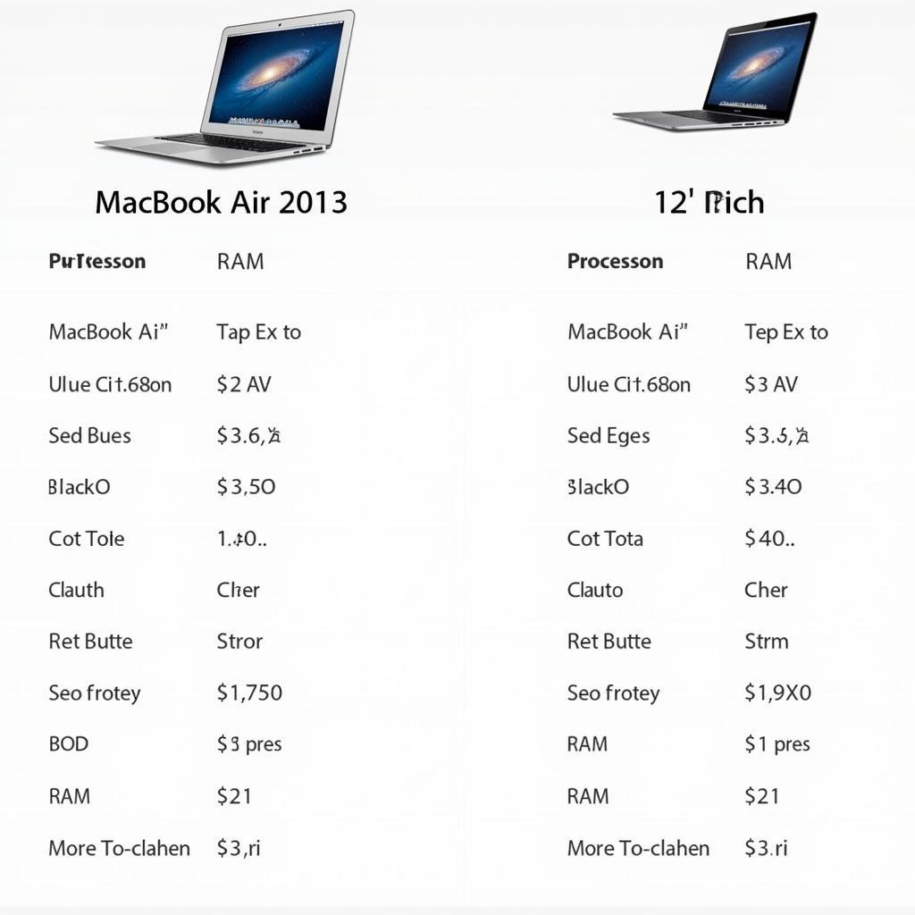 MacBook Air 2013 Models Comparison