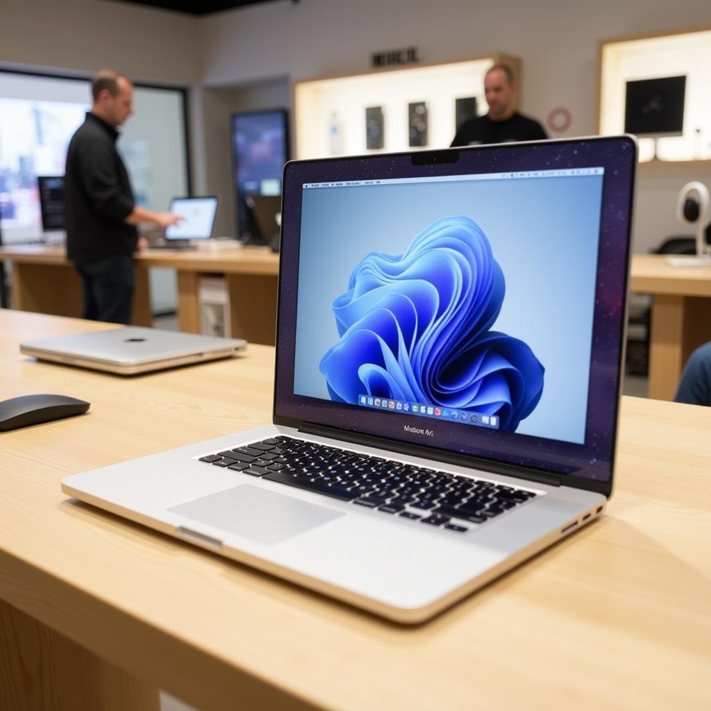 MacBook Air 2019 displayed in a retail store