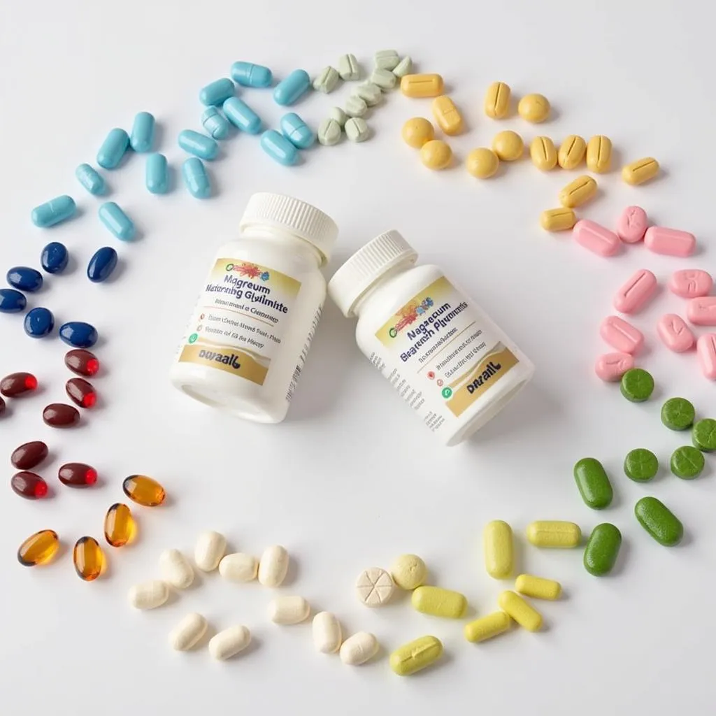 Magnesium Tablets and Capsules on Counter