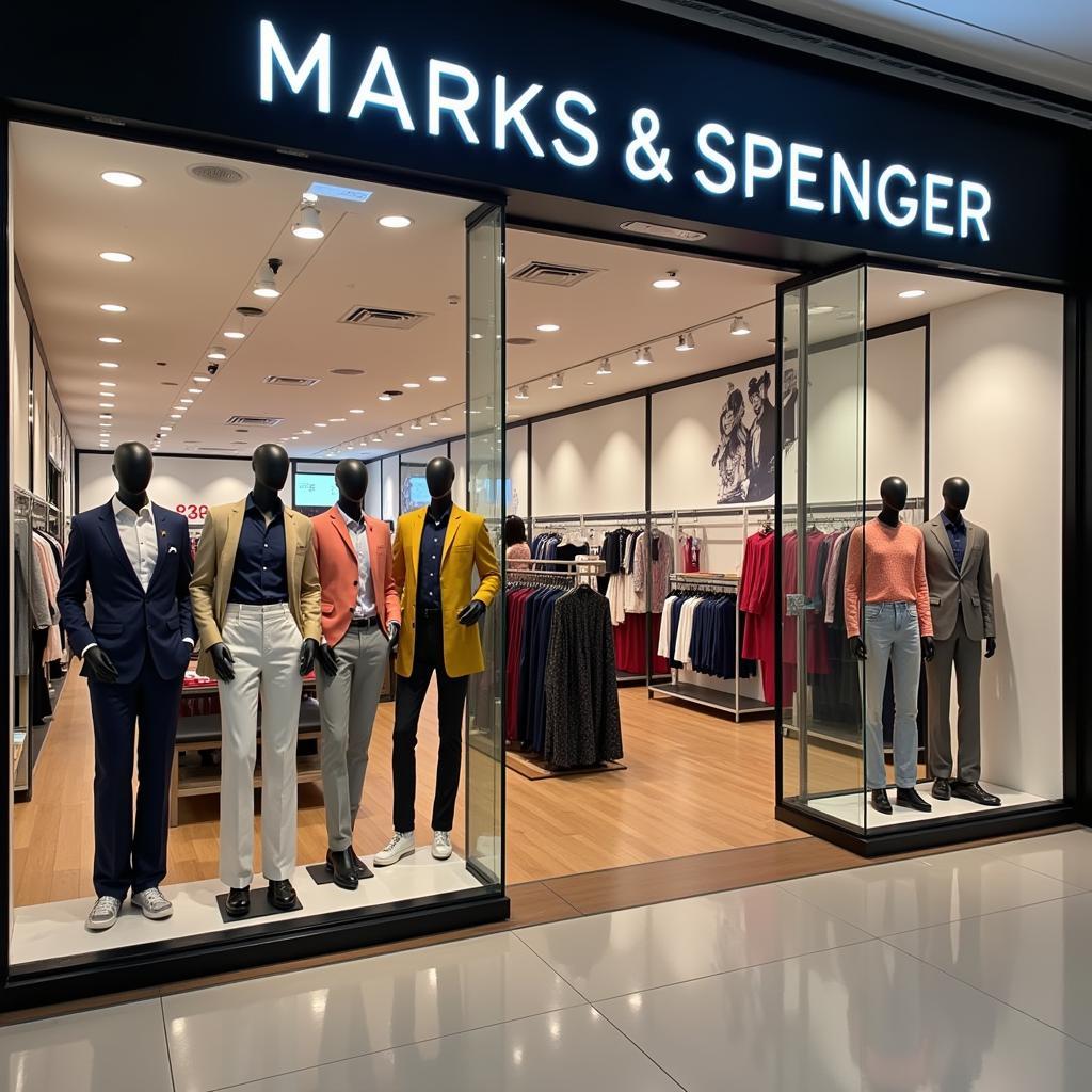 Marks & Spencer Clothing Display in Pakistan