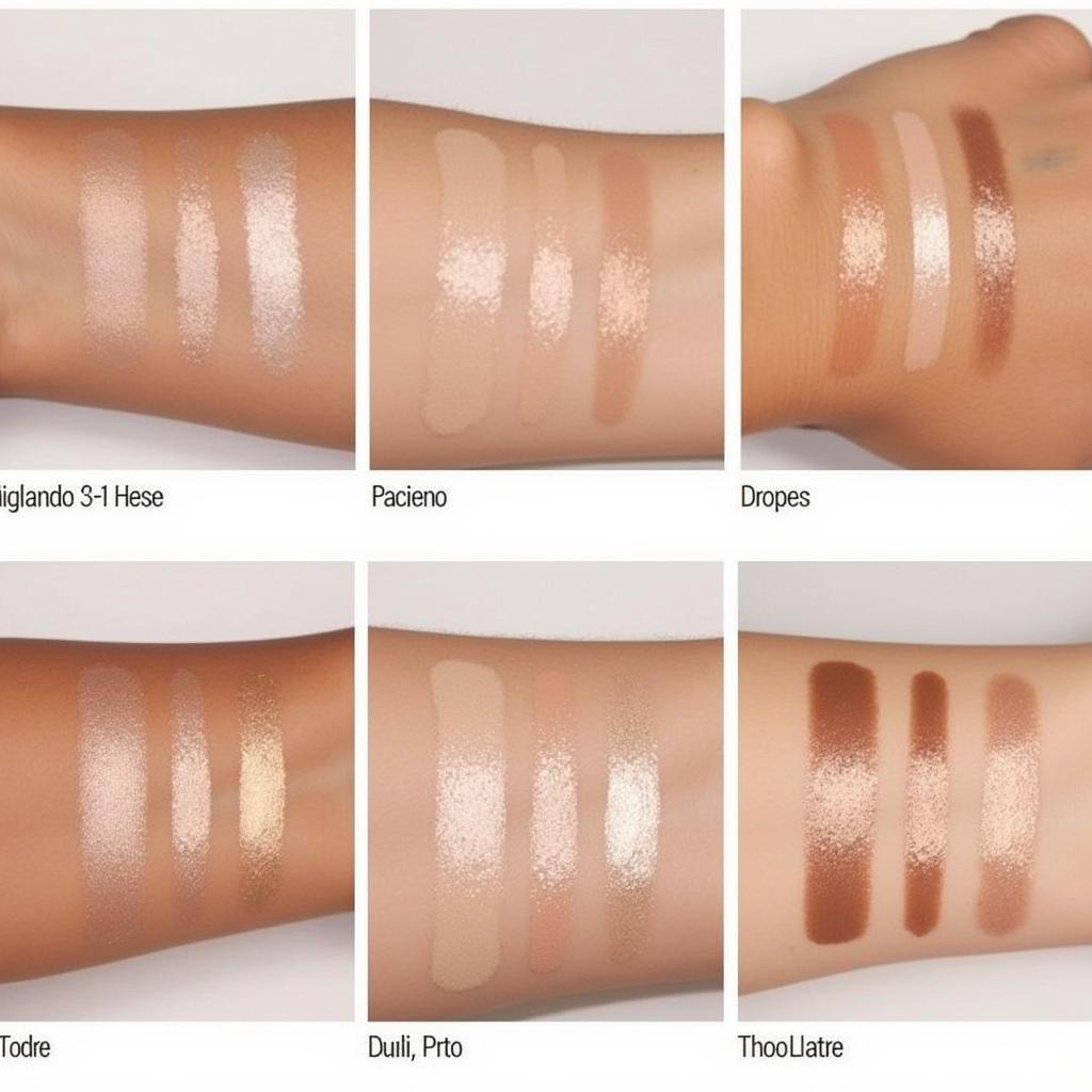 Maybelline Highlighter Swatches