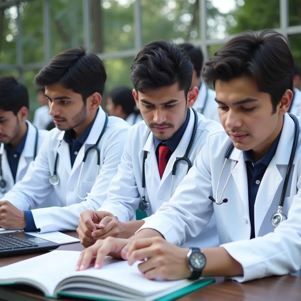 Medical Students in Pakistan Studying for MBBS Degree