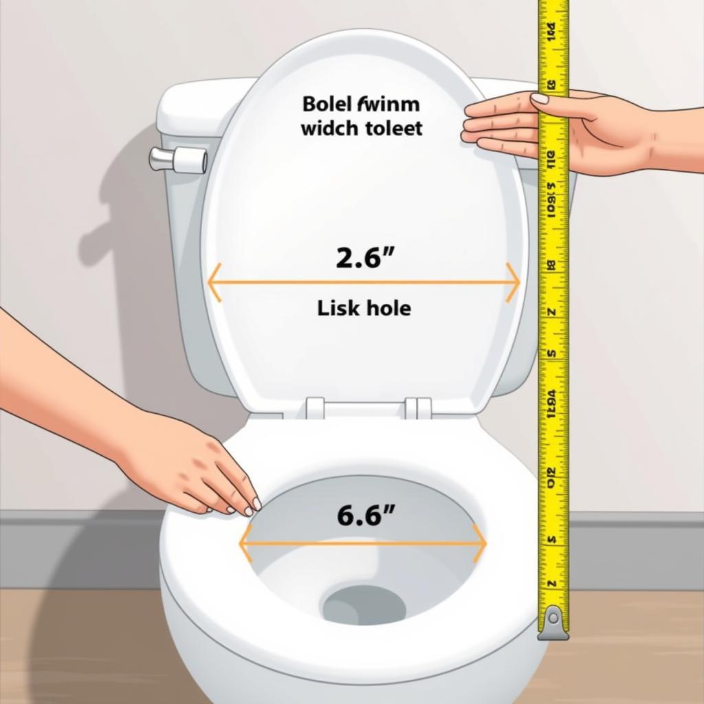 Measuring a Toilet Bowl for a Commode Seat