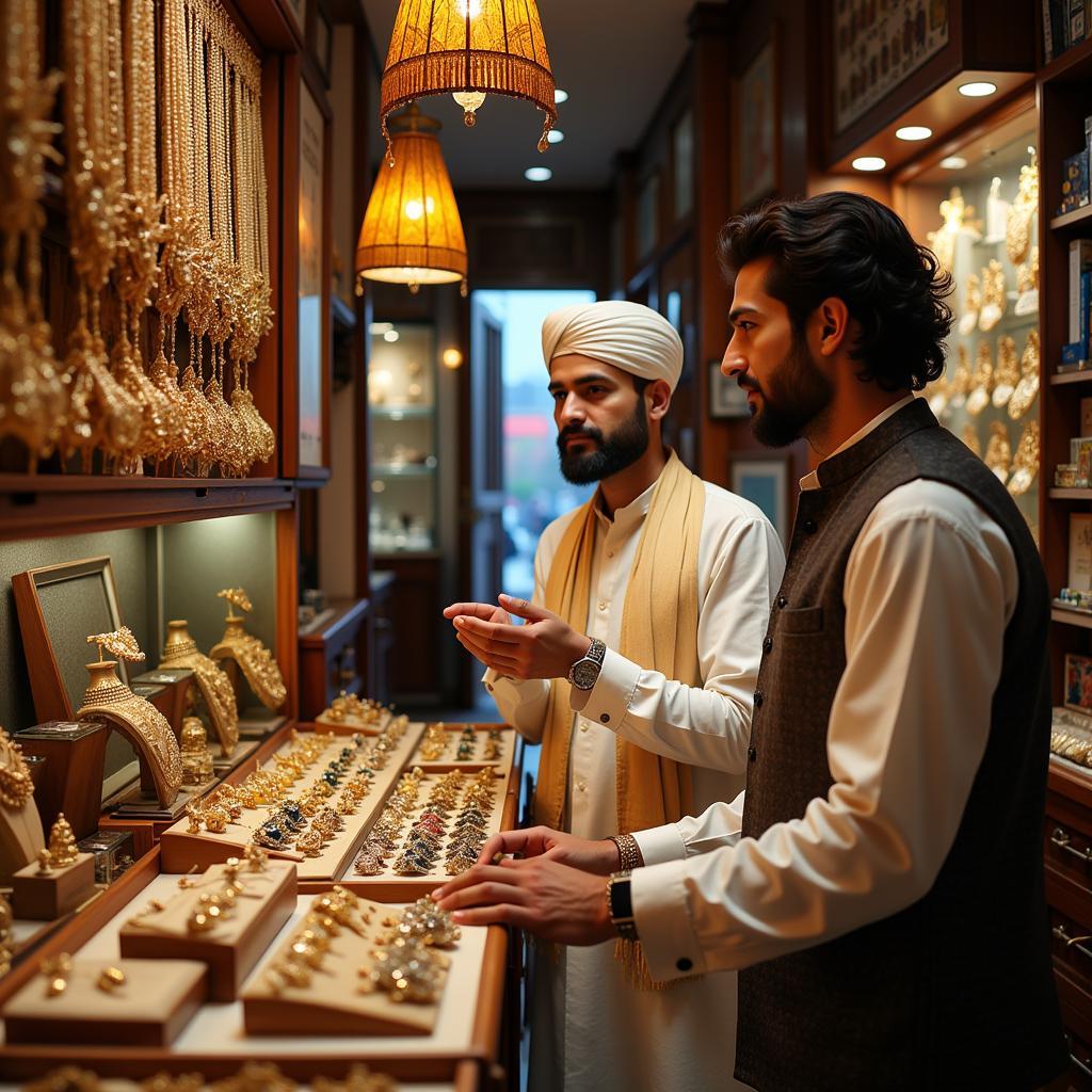 Men Shopping for Cufflinks in Lahore