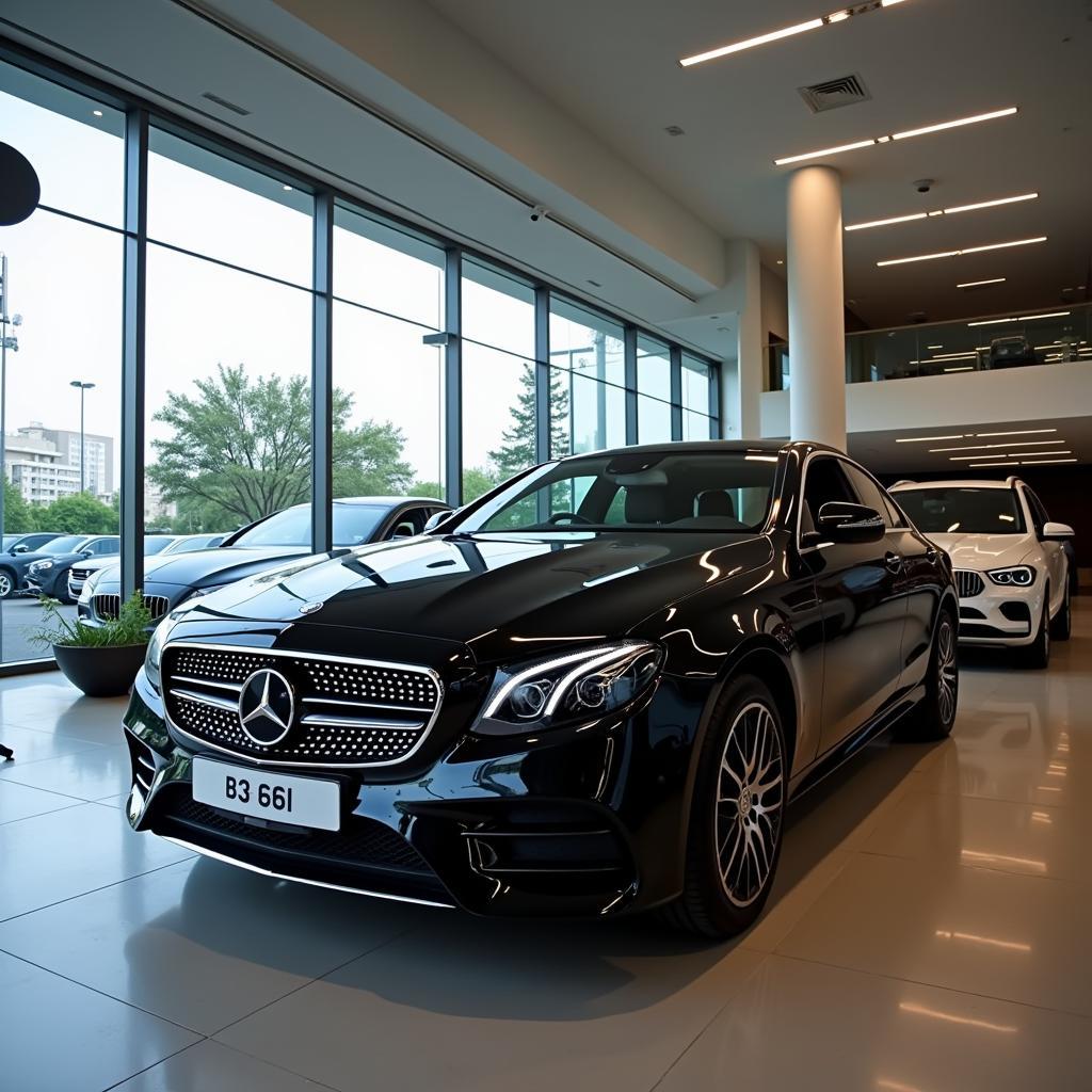 Mercedes Benz E350 at a Pakistani Dealership