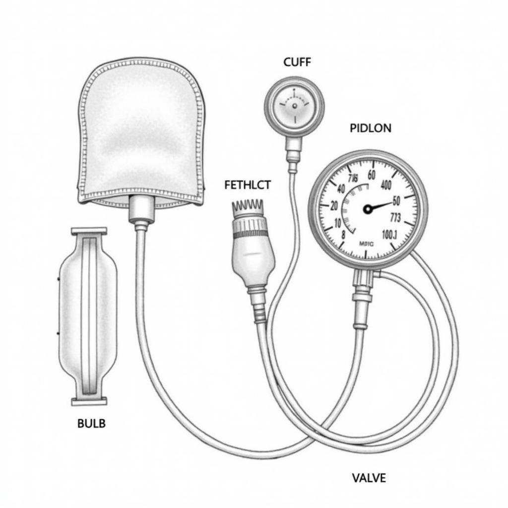 Mercurial Sphygmomanometer Components