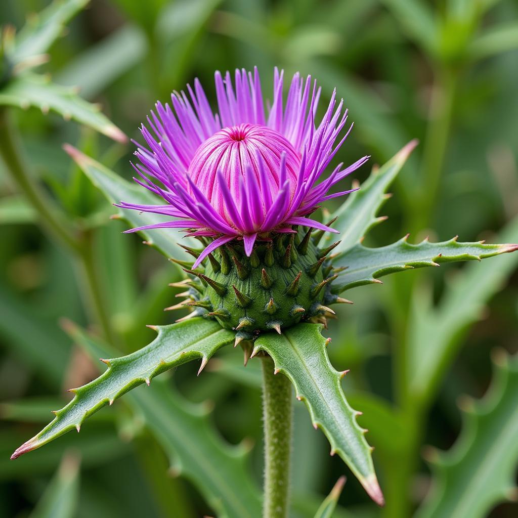 Milk thistle plant in Pakistan