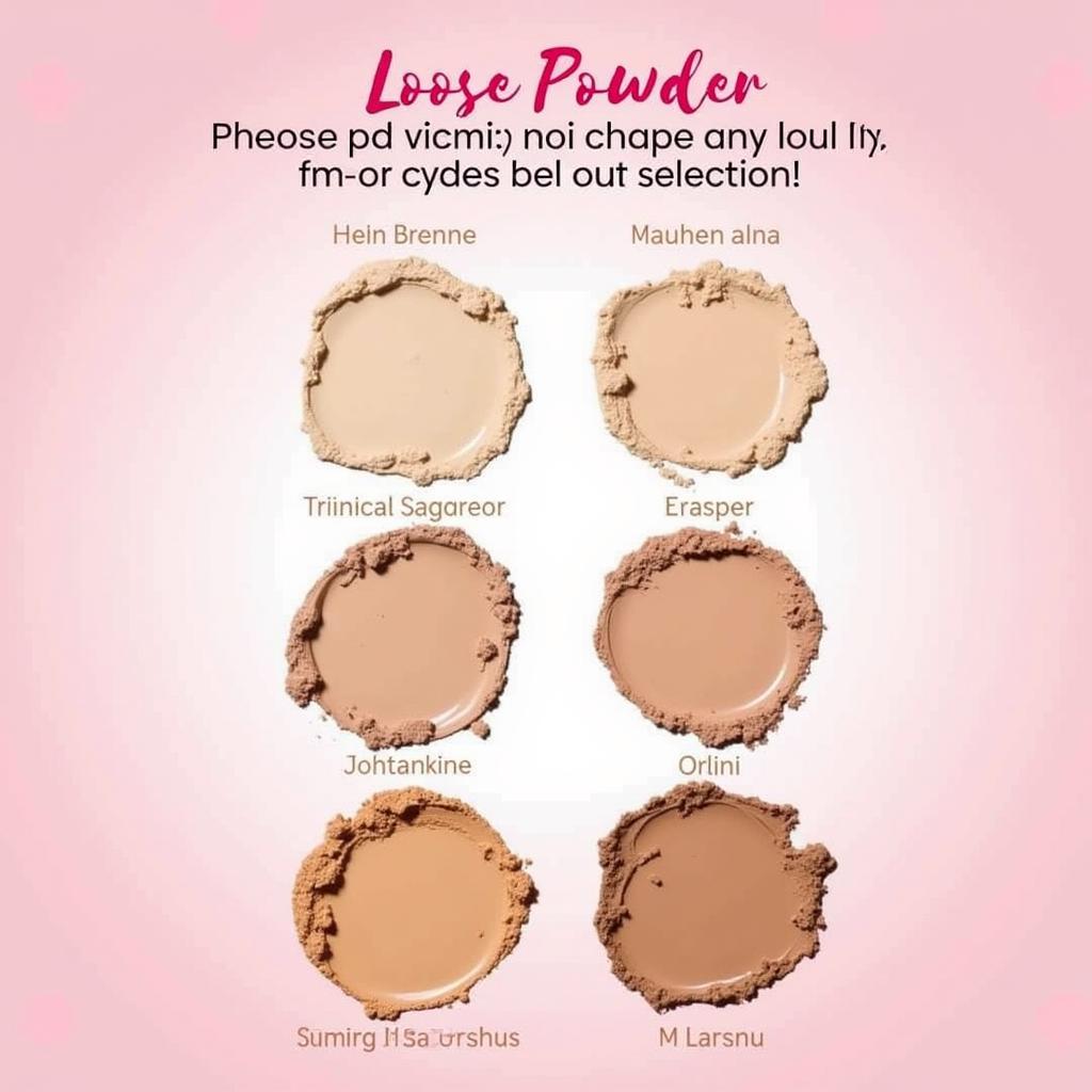 Miss Rose Loose Powder Shades