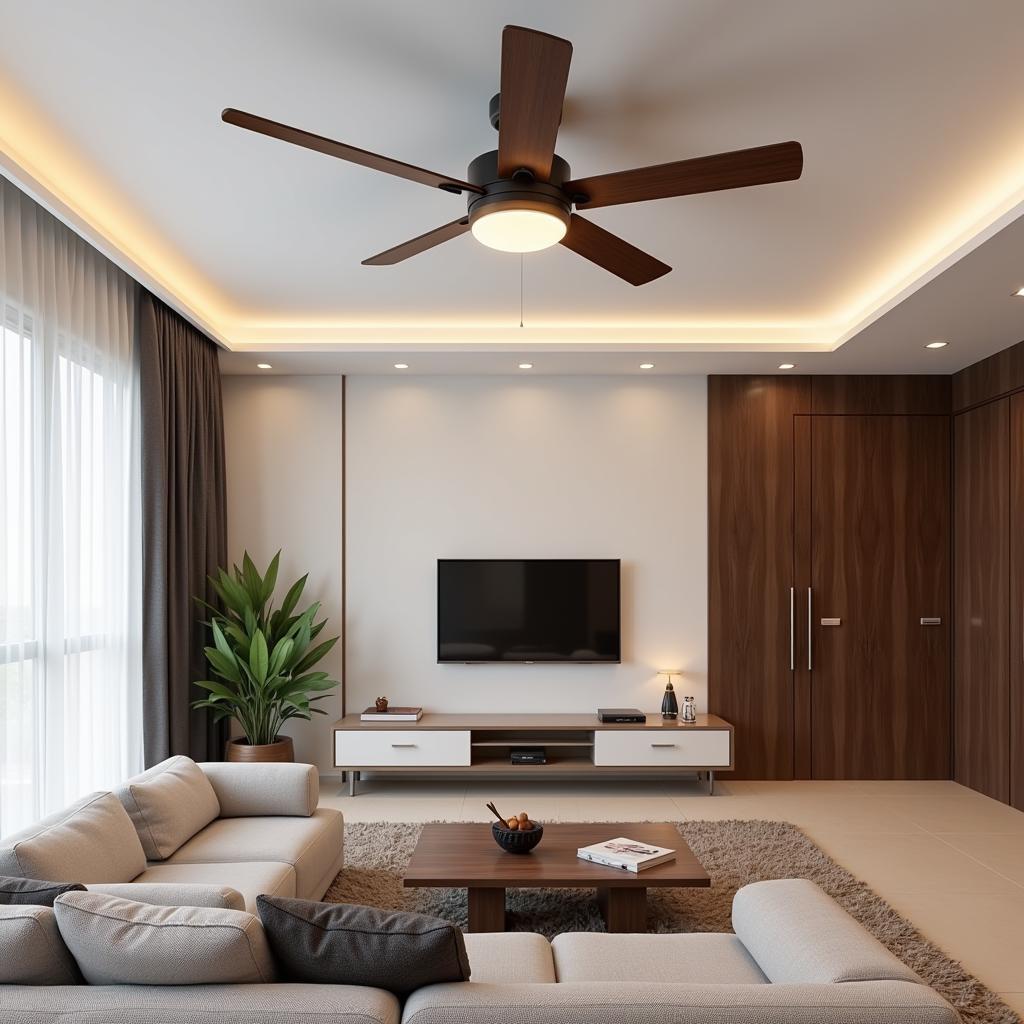 Modern Ceiling Fan in Pakistani Home