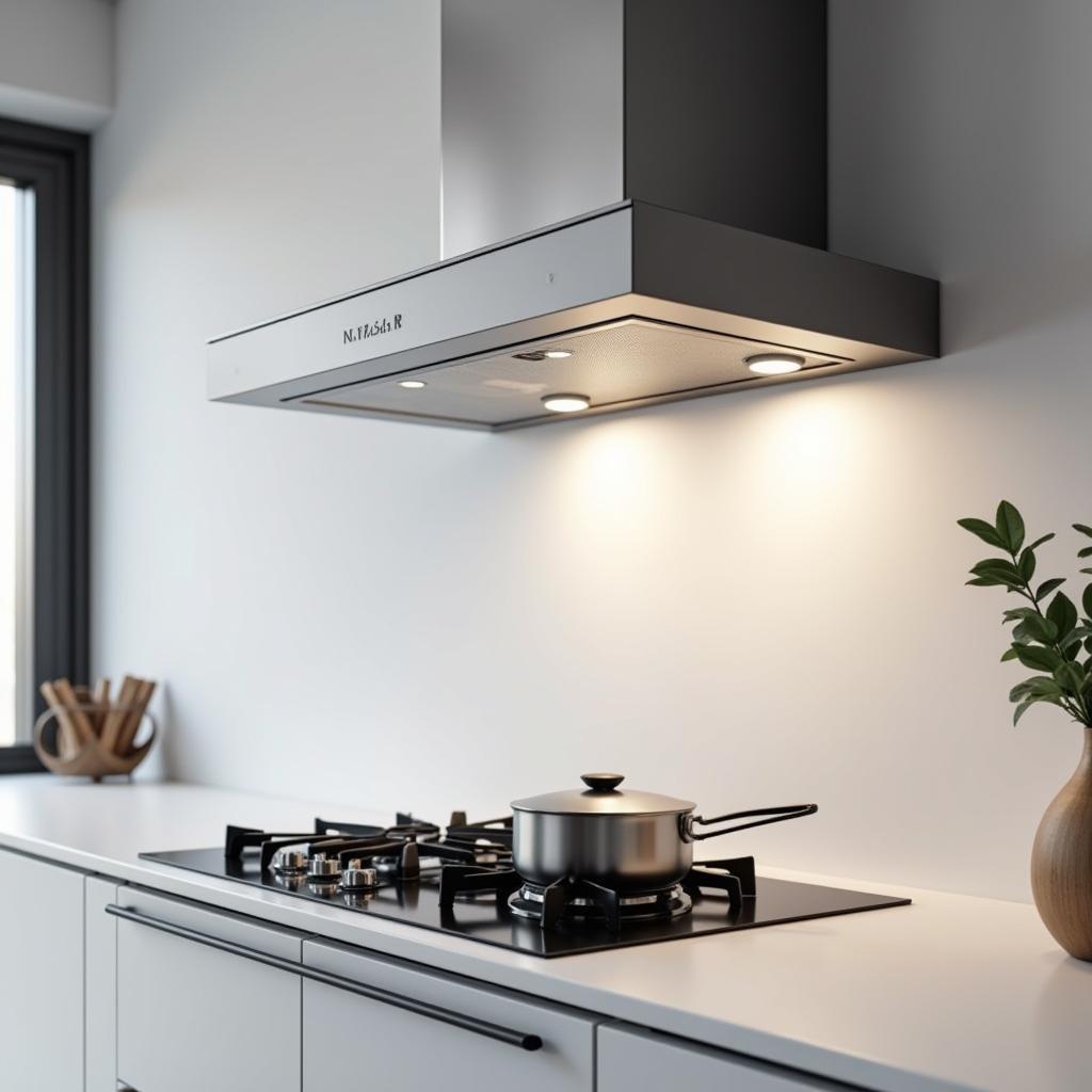 Modern Kitchen with Nasgas Chimney Hood