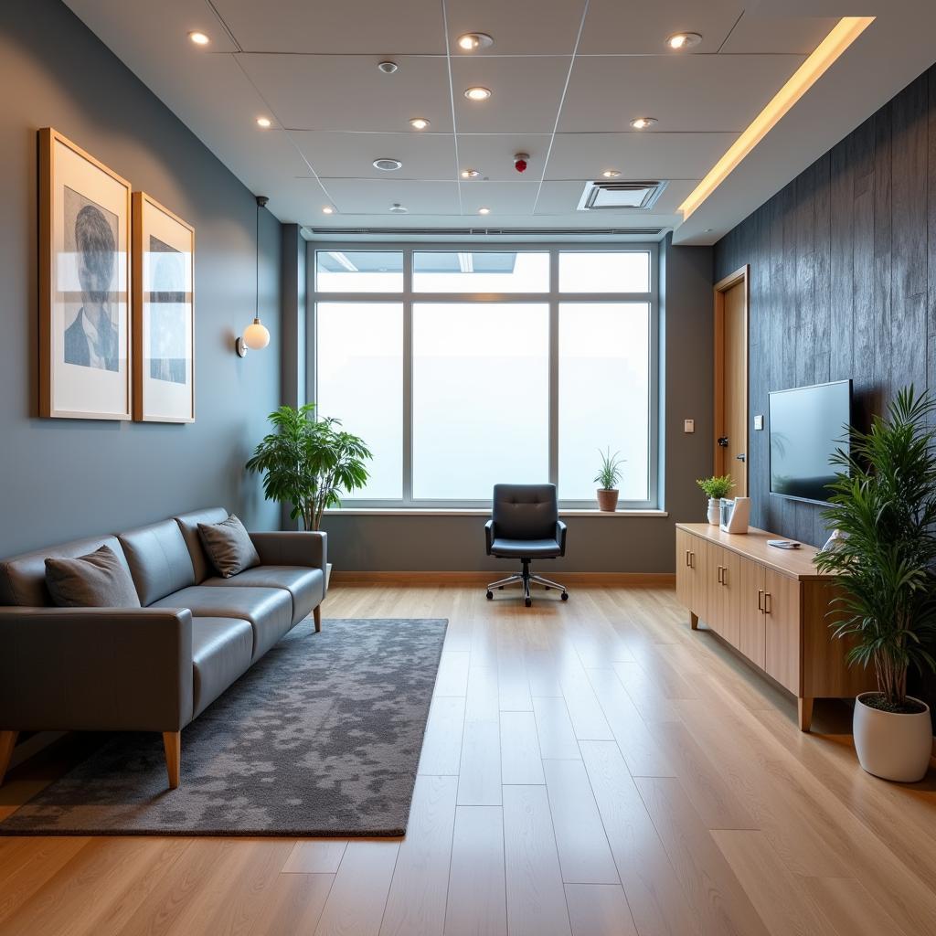 Interior of a modern medical clinic offering ED treatments