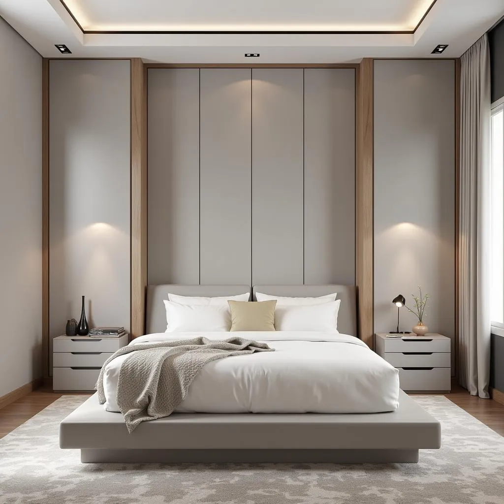 Modern Minimalist Bedroom in Pakistan