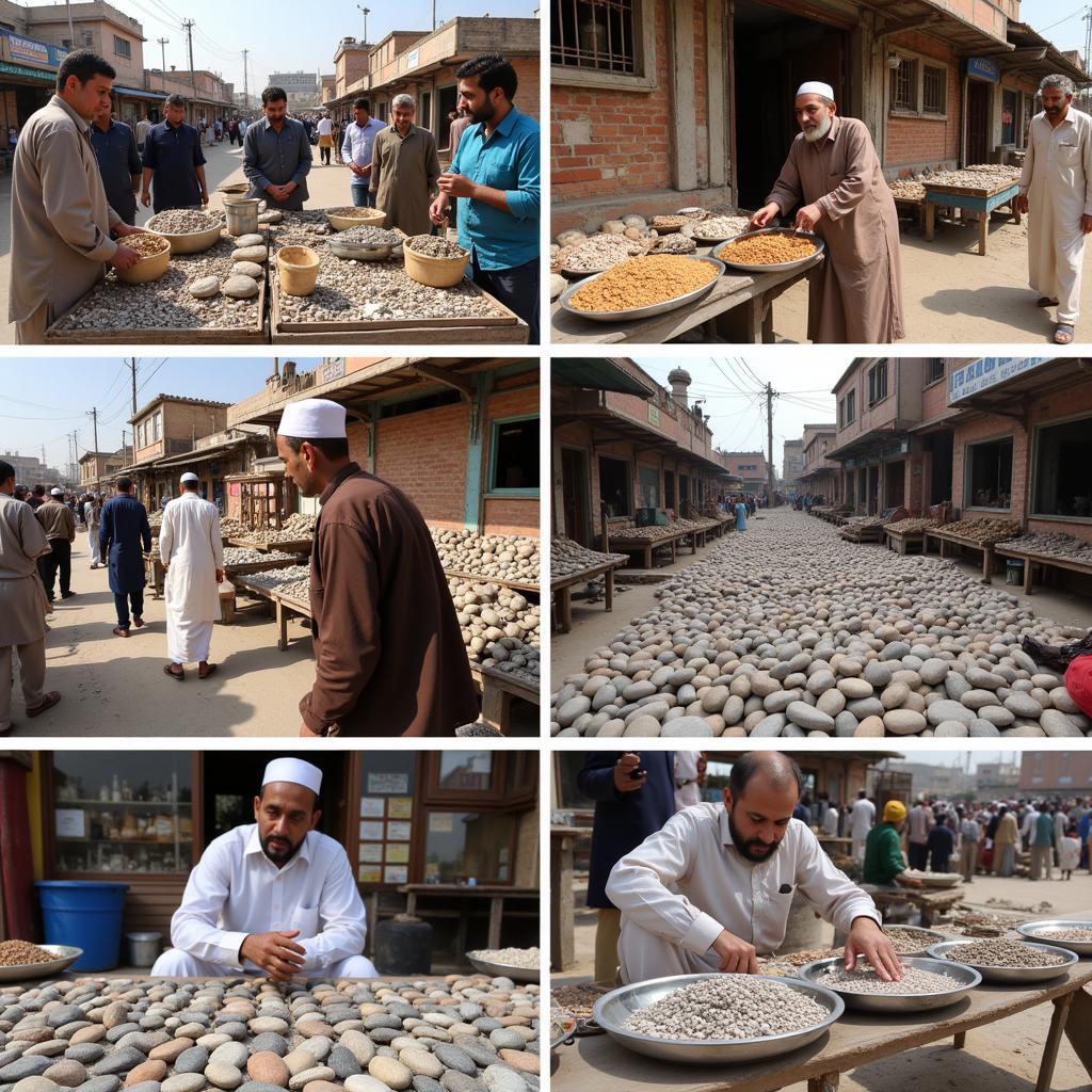 Exploring Mohe Najaf stone markets in Pakistan