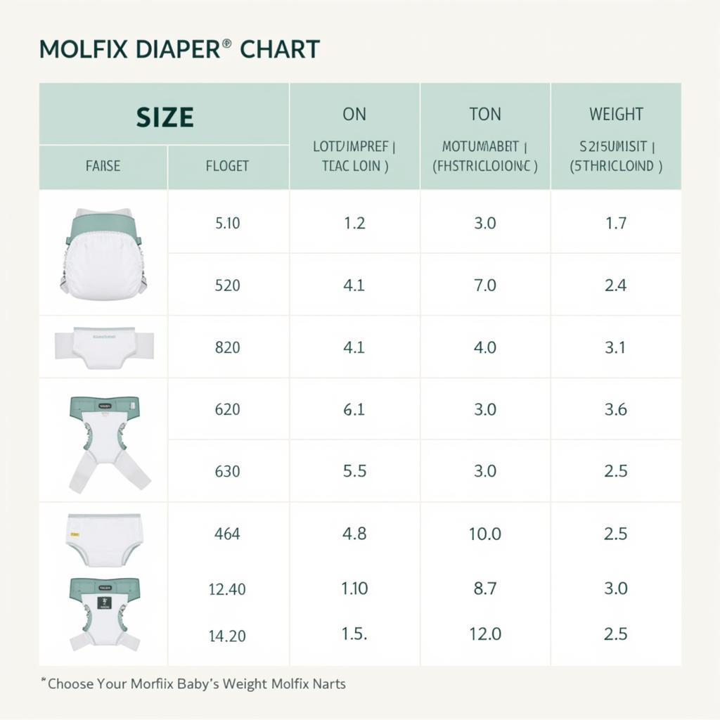 Molfix Diaper Sizes Chart