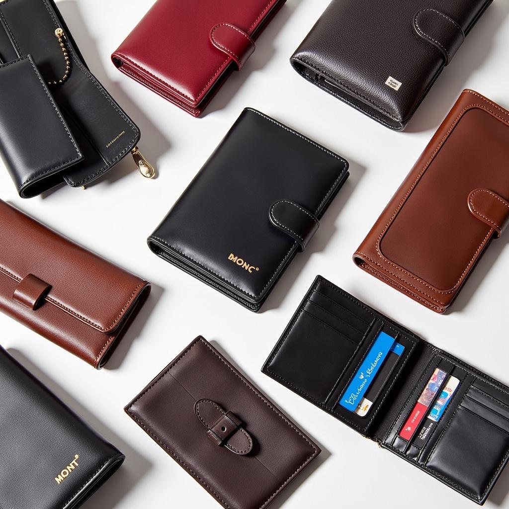 Mont Blanc Wallet Collection on Display